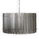 Kore 12 Light Nickel / Smoke Grey Chandelier Ceiling Light, Small